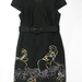 91010A-02  CHANEL BLACK WOOL DRESS SIZE 2 4 6 PRICE USD45