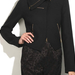 90924B-26A  CK BLACK WOOL COAT SIZE 2 4 6 ..PRICE USD43