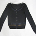 90810B-35A DKNY BLACK COTTON JERSEY SWEATERS SIZE 2 4 6 PRICE US