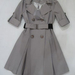 90716B-48 MOSCHINO GREY COTTON&POLYESTER DUSTCOAT SIZE 2 4 6 PRI