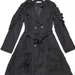 90920B-01A MOSCHINO BLACK COTTON&POLYESTER DUSTCOAT SIZE 2 4 6 P