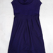 90924B-03B  MOSCHINO BLUE WOOL JERSEY&WOOL JERSEY DRESS SIZE ONE