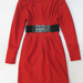 91021A-31  MOSCHINO RED WOOL DRESS SIZE 2 4 6 PRICE USD48