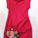 91006B-21 LV RED WOOL DRESS SIZE 2 4 6 PRICE USD46