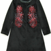 90924B-30  ANNASUI BLACK COTTON&WOOL COAT SIZE 2 4 6 PRICE USD46