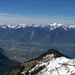 Kilátás a Savoyai-Alpok felé
