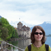 Juli a Chillon-kastély elött