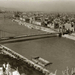 Budapest Erzsébet-híd és elkerített uszoda a Dunán 1937
