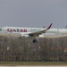 Qatar sharkletes A320-asa először Budapesten