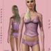 Purple flowers - lingerie - set 1 - by imoger