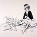 crashed bicycle and lady-d