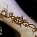 triquatra triquetra celtic knot feminine ribbon henna tattoo